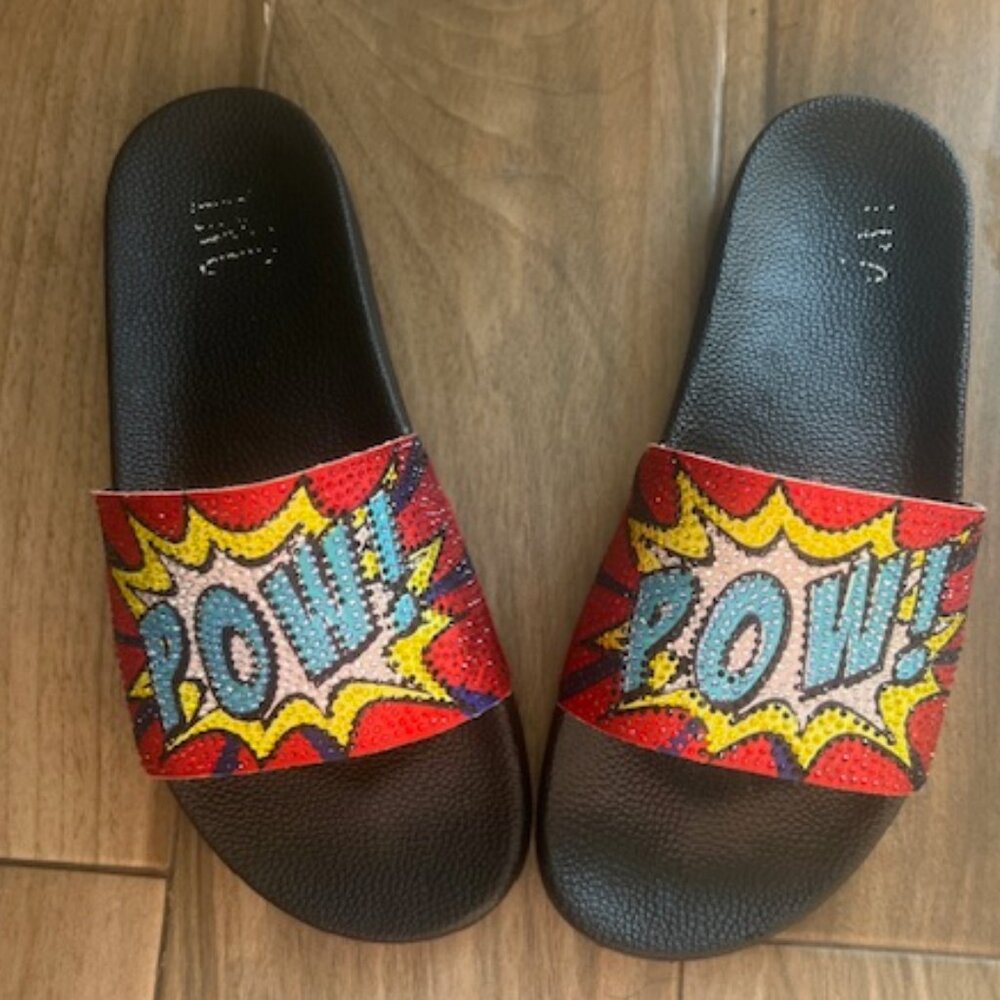 INC "POW" SLIDES SIZE 9